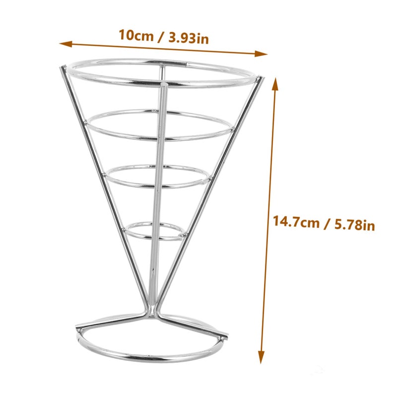 Stainless Steel French Fry Stand Holder for Restaurants Bars Serving Snacks Appetizers - Image 3