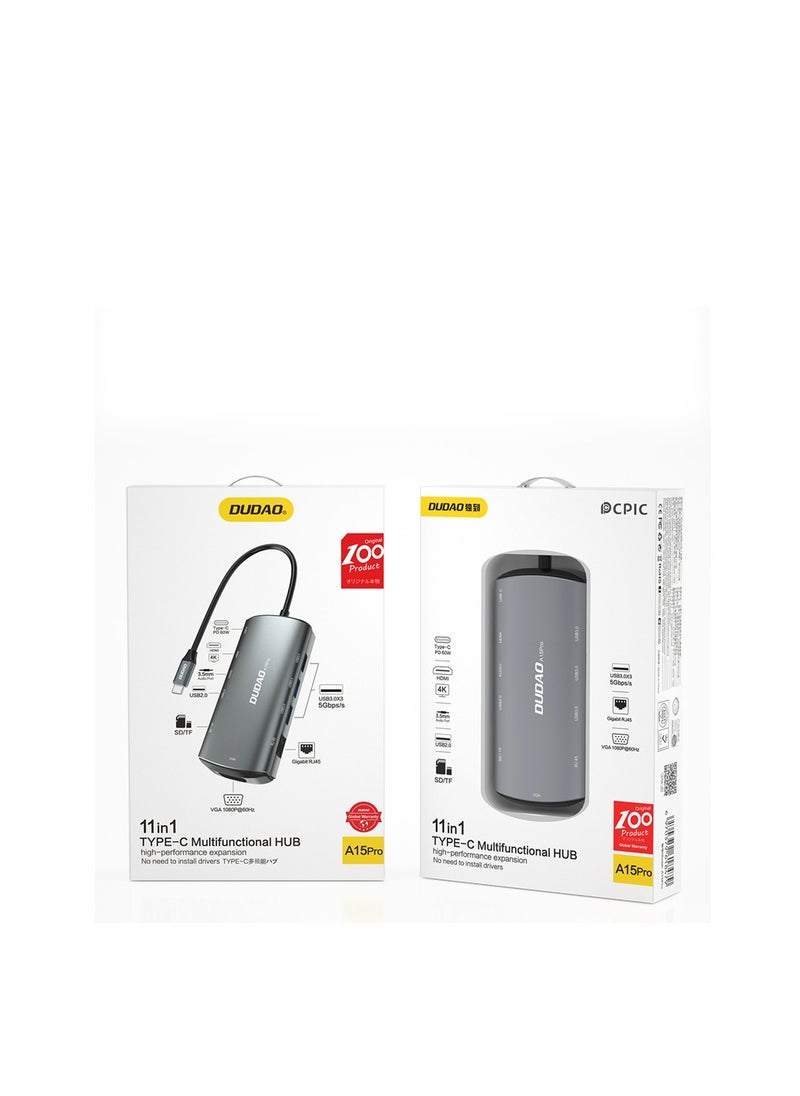 DUDAO - INET 11IN1 Multifunction Type-c HUB-A15PRO - Image 1