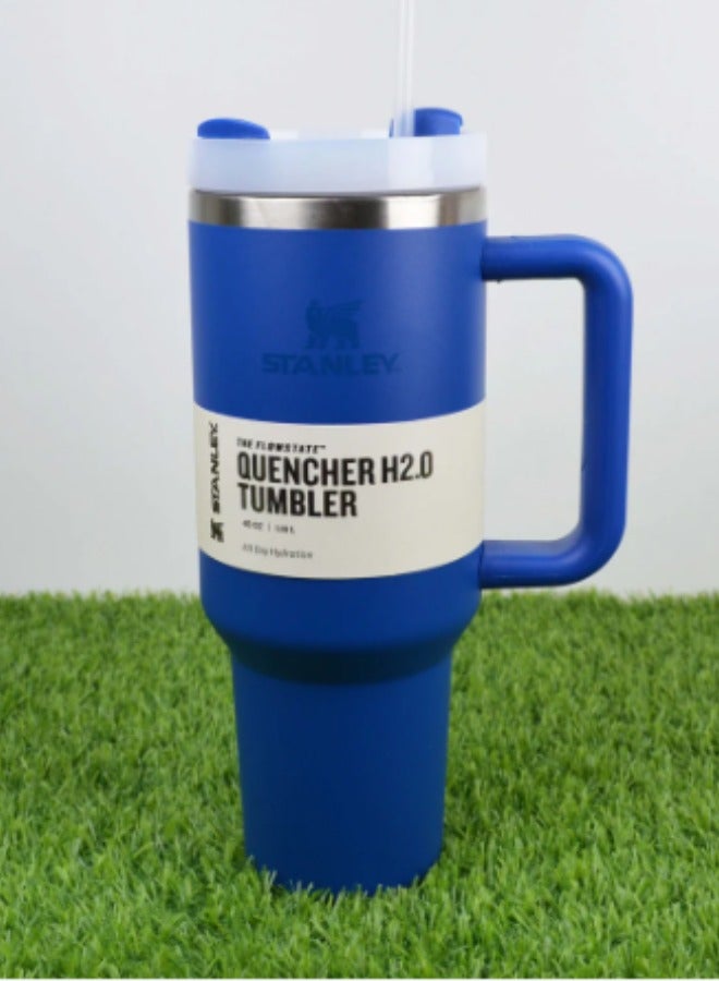 Stanley 40 Oz Stanley Quencher H2.0 FlowState Stainless Steel Vacuum Insulated Tumbler with Lid and Straw for Water, Iced Tea or Coffee, Smoothie and More. - Image 2
