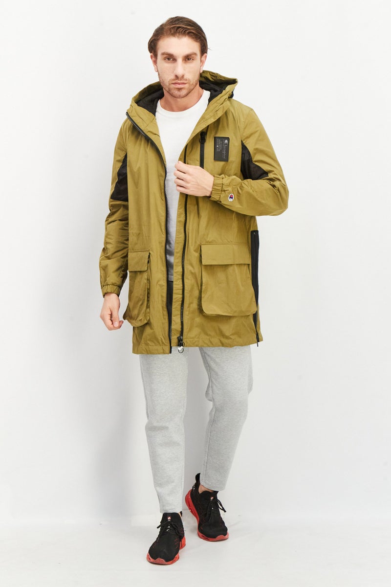 Champion Men Sportswear Fit Outdoor Parka Jacket, Olive - Image 3