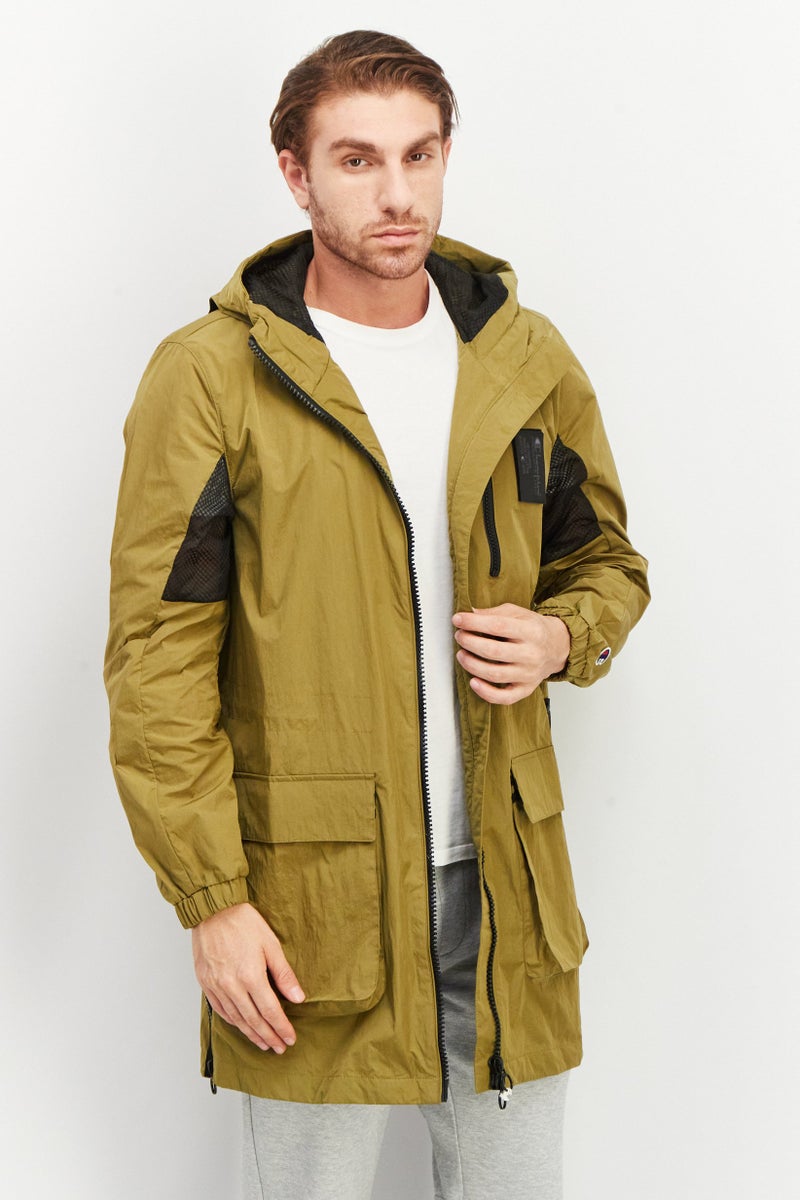 Champion Men Sportswear Fit Outdoor Parka Jacket, Olive - Image 1
