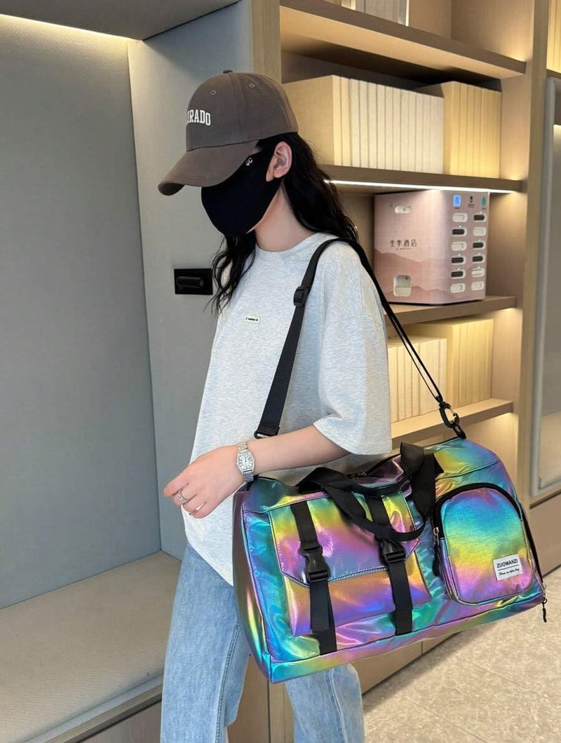 Handcuffs Duffel with Shoulder Strap for Men's & Women's| Multi Function Bag Duffle for Travel, Sports, Fitness & Workout (Multicolour) - Image 3