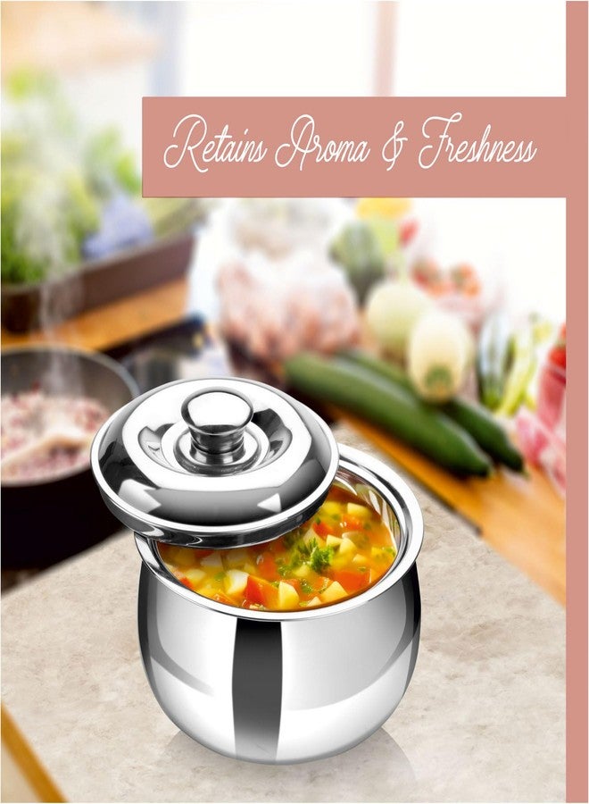 Signoraware SIGNORA WARE Large Insulated Casserole Dish with Lid 1500ml. Stainless steel Hot Pot Food Warmer/Cooler -Thermal Soup/Salad Serving Bowl Stainless Steel Hot Food Container-Best Gift Set for Moms - Image 2