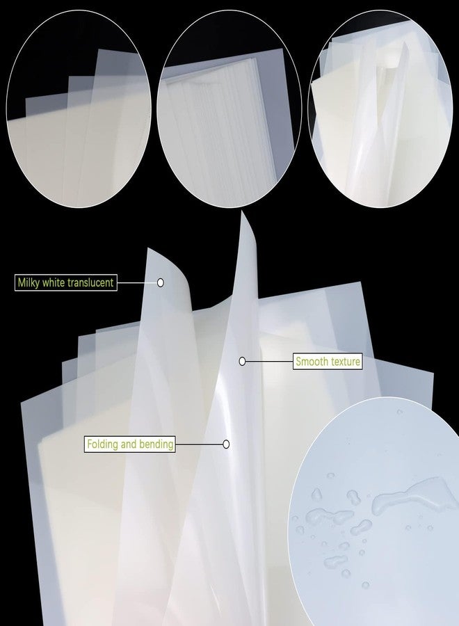 FSWCCK 25 Pcs 10mil 12 x 12 Inch Milky Translucent PET Blank Stencil Sheets, Mylar Sheets for Stencils, Template Plastic for Quilting Mylar Stencils, Laser Cutting, Gyro-Cut Tool Template Material - Image 3