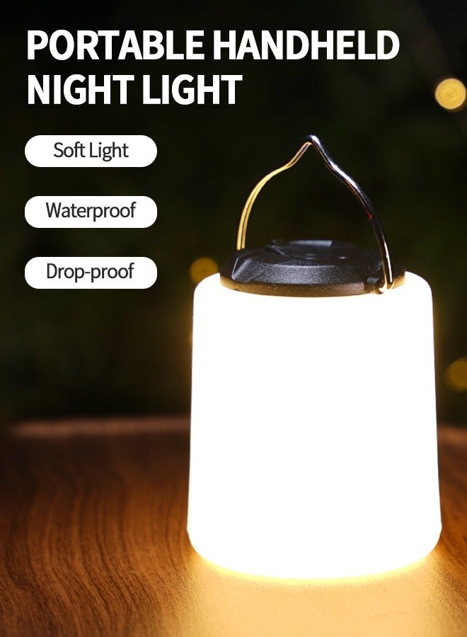 يو إس بي (USB) ضوء التخييم القابل لإعادة الشحن، ضوء المخيم المتعدد الاستخدامات المضاد للماء، التعتيم بلا درجات، 3 أوضاع الإضاءة، ضوء التخييم المعلق للخيام - Image 1