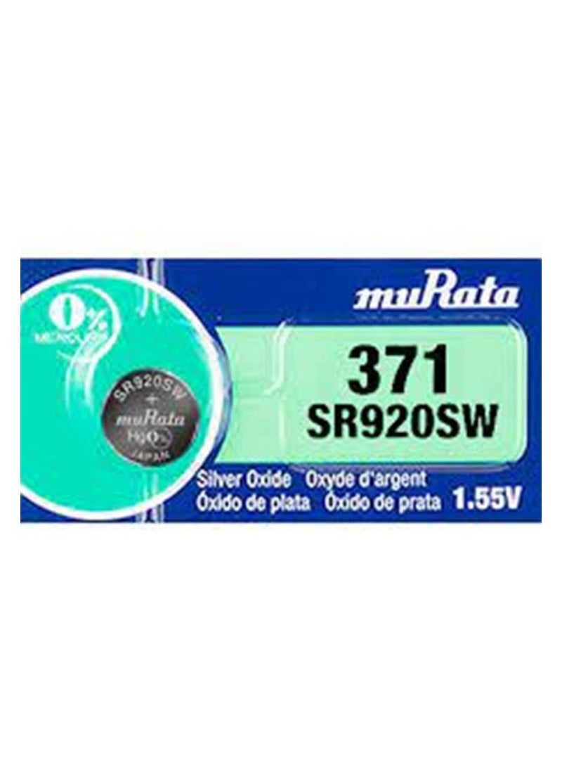 muRATA 5-Pieces Murata SR920SW/371 Silver Oxide 1.55V(muRata) Japan Batteries - Image 2