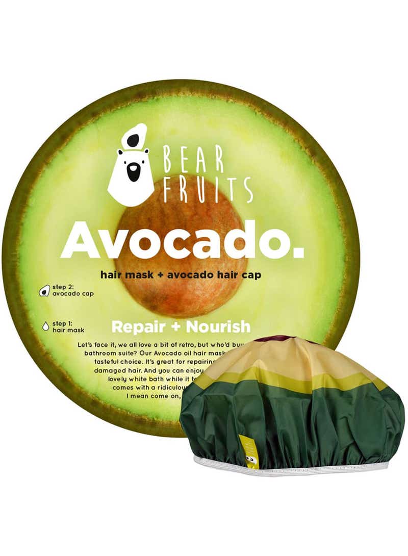 Bear Fruits Hair Mask + Cap Avocado Repair 20Ml