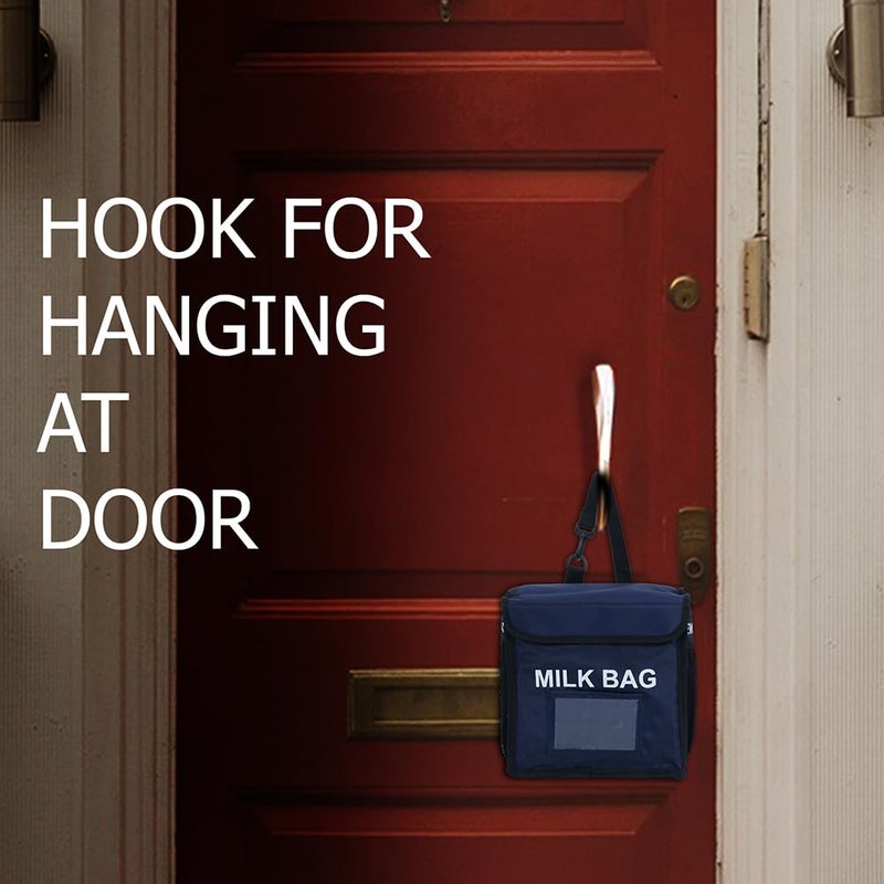 MohRee MohRee Milk Bag For Door HangingMilk Basket For Main Door Milk Box For Outdoor Gate Metal Newspaper Holder For GateFood Packet Box For Home Apartment Delivery Portable Blue  - Image 4