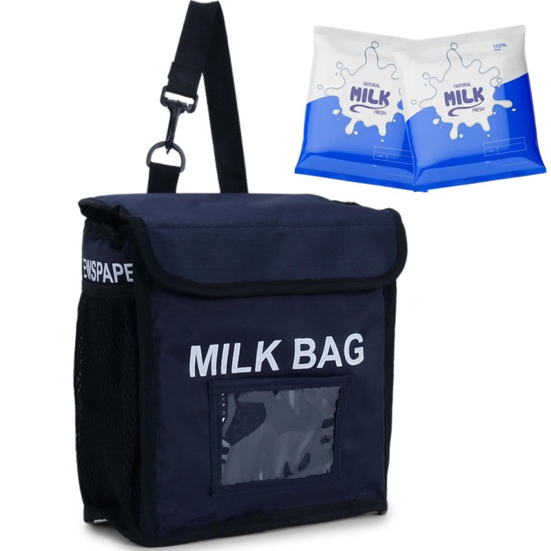 MohRee MohRee Milk Bag For Door HangingMilk Basket For Main Door Milk Box For Outdoor Gate Metal Newspaper Holder For GateFood Packet Box For Home Apartment Delivery Portable Blue  - Image 1