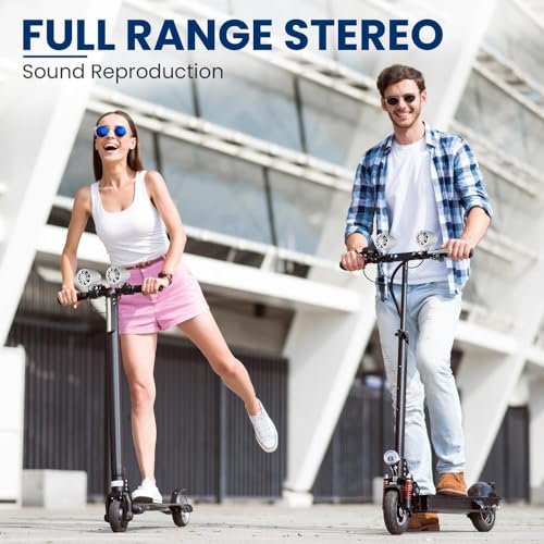 PyleUsa Marine Speakers, Boat Speakers, Waterproof Speakers, 2.25” Off-Road Sound System, 20W Marine Grade Passive Woofer, Full Range Stereo, White, Includes Mounting Brackets, Weatherproof - Image 5