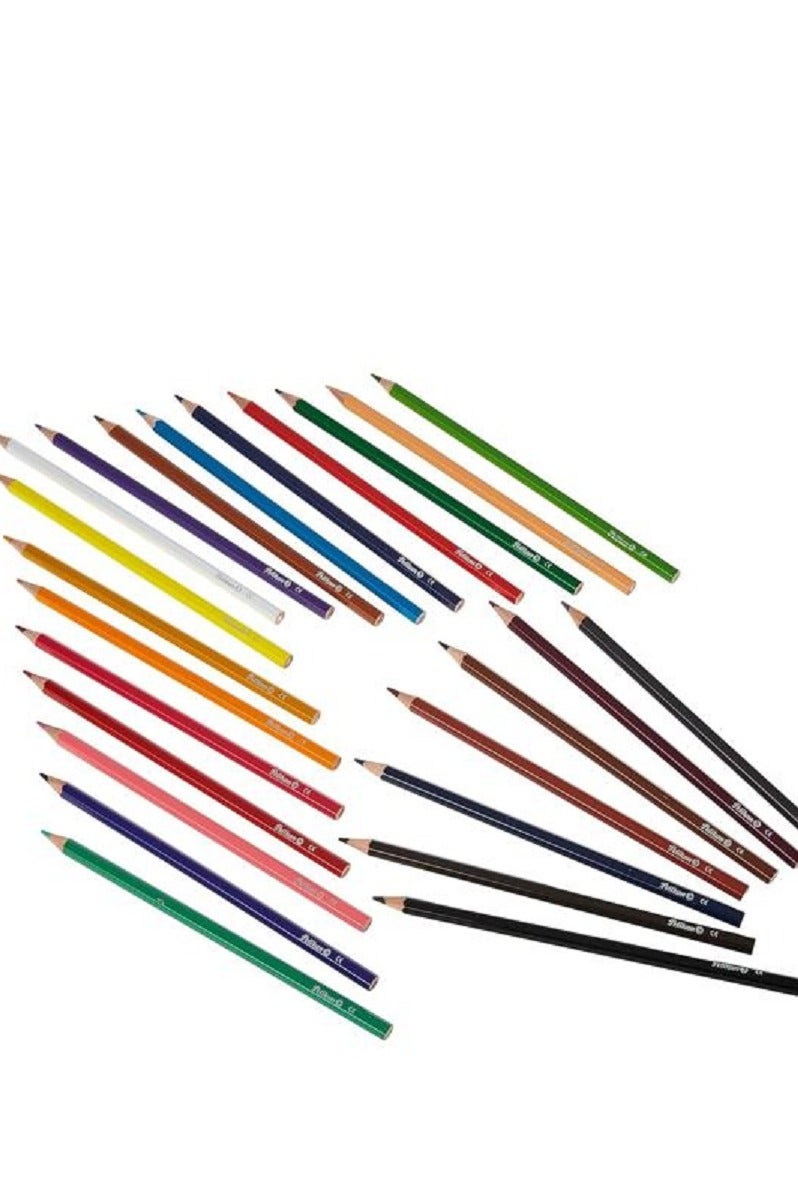 Pelikan 24-Piece Bright and Vibrant Soft Tip Colored Pencils Multicolor - Image 3