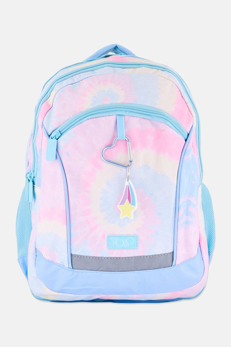 YOLO Kids Girl Tie Dye Backpack, Multicolor - Image 1