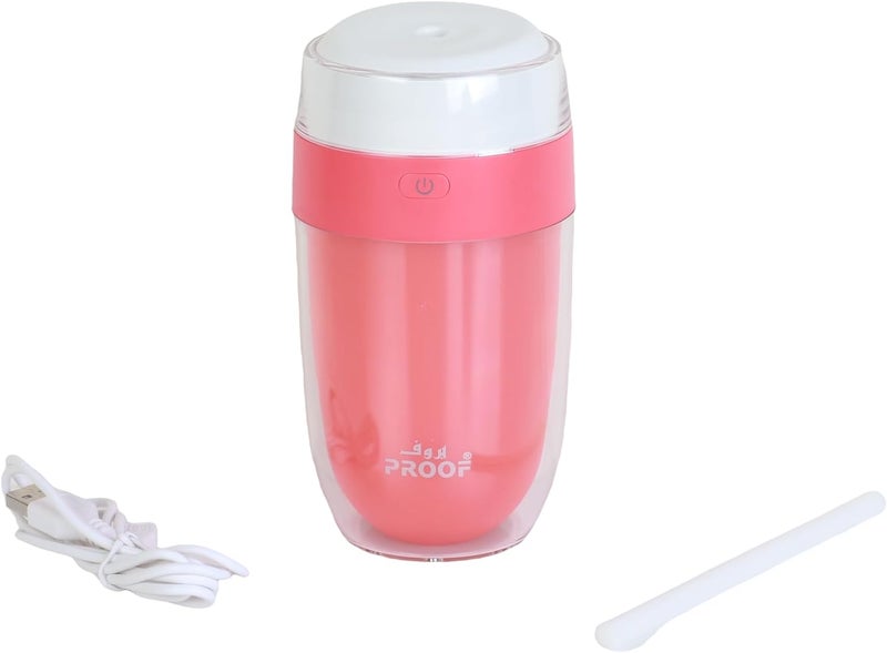 موزع عطري كهربائي سعة 300 مل للزيوت العطرية للمنزل والسيارة (أحمر) - Image 1