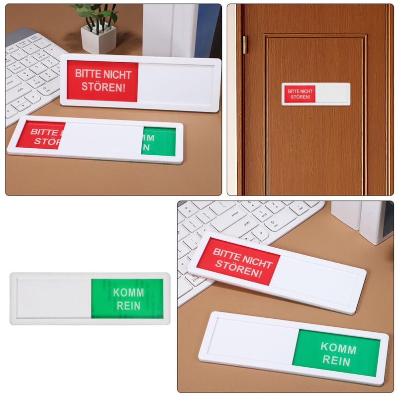 Adjustable Slide Door Sign For Privacy Meeting Room Office With Indicator - Image 4