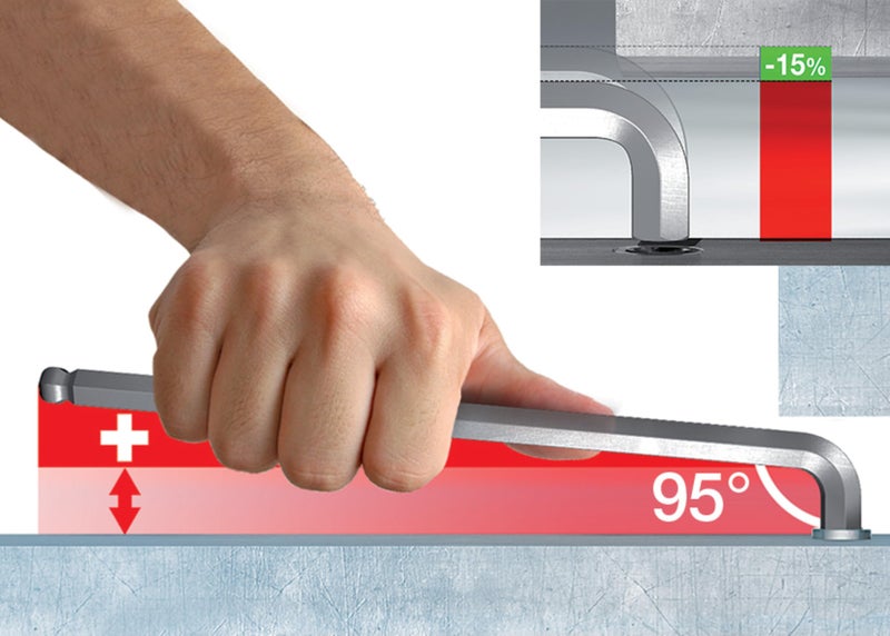 WIHA 66982 ErgoStar Ball End Hex L-Key, Inch and Metric, 22-Piece - Image 4