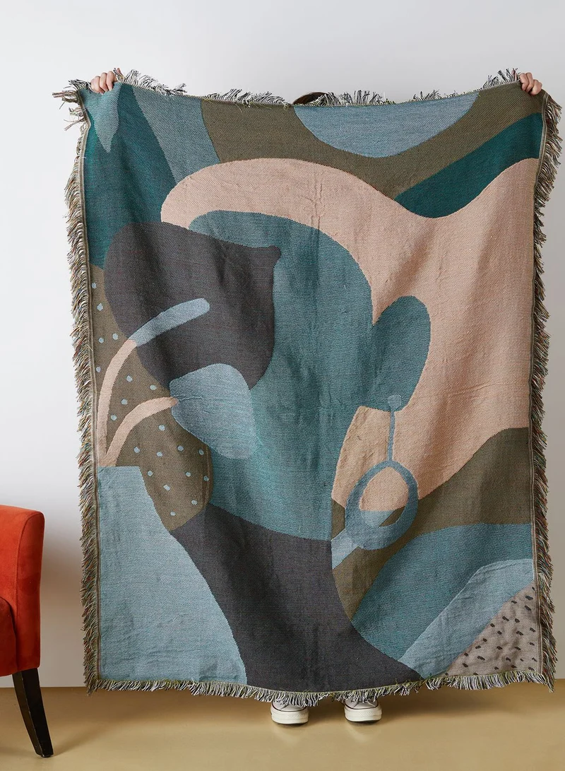 AURORA Abstract Female Printed Blanket