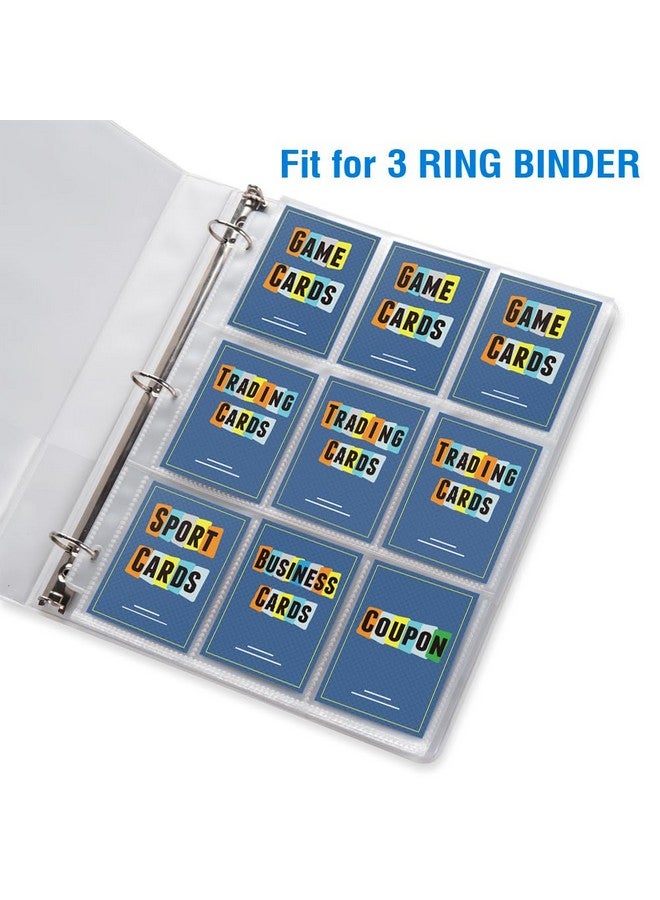 Sooez Ck 9 Pocket Page Protector, Sooez Trading Card Sleeves Pages Baseball For 3 Ring Binder, Sheets Standard Size Cards, Sport Game Business Cards - Image 5