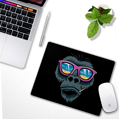 SHALYSONG Mouse pad, Computer Mousepad with Funny Gorilla Design, Non-Slip Rubber Mouse pad for Home and Office - Image 2
