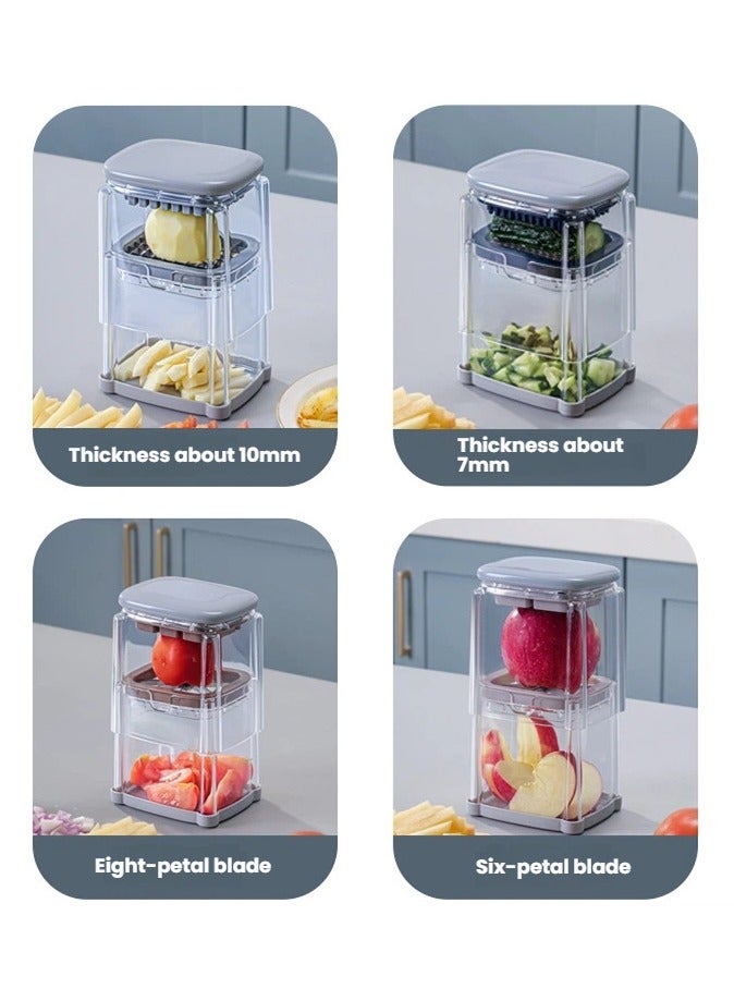 general Household multi-functional press vegetable cutter special French fries potato cutter radish cucumber onion dicer - Image 3