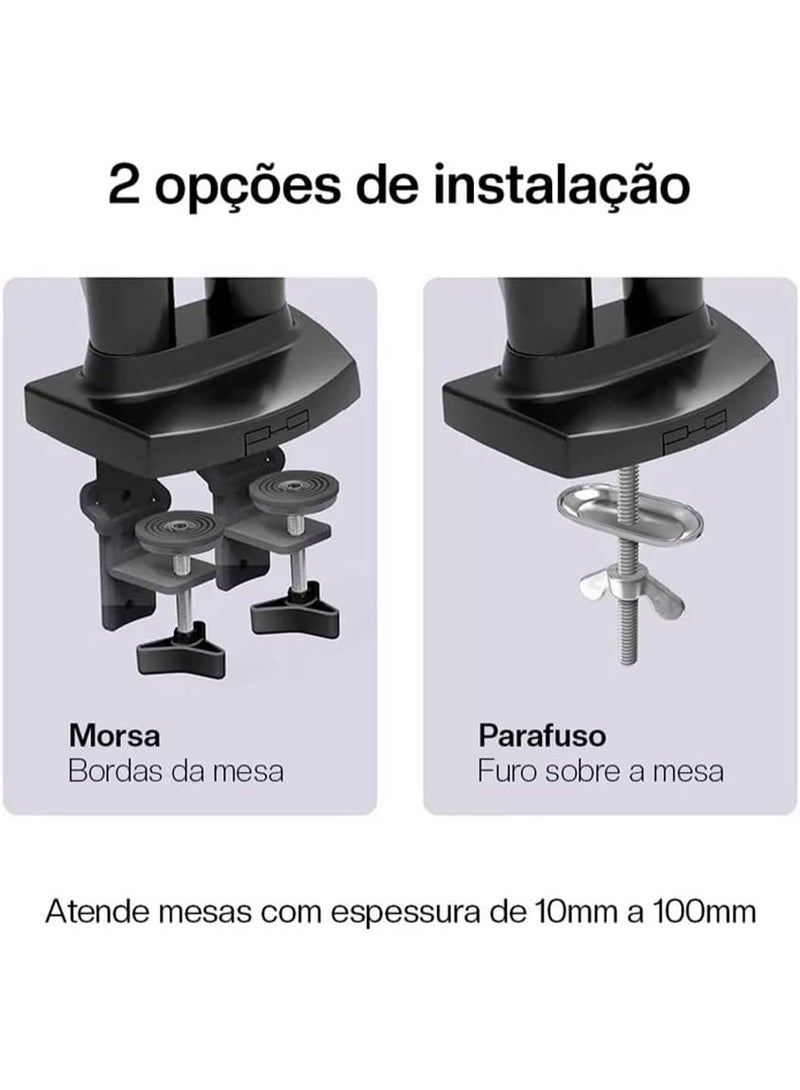 F160-FP Heavy Duty Dual Monitor and Laptop Stand - Image 3