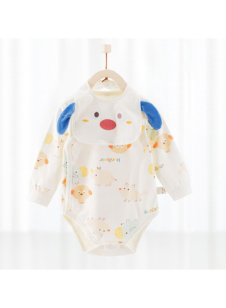 Loquat Baby's Lovely Cotton Jumpsuit With Bib 