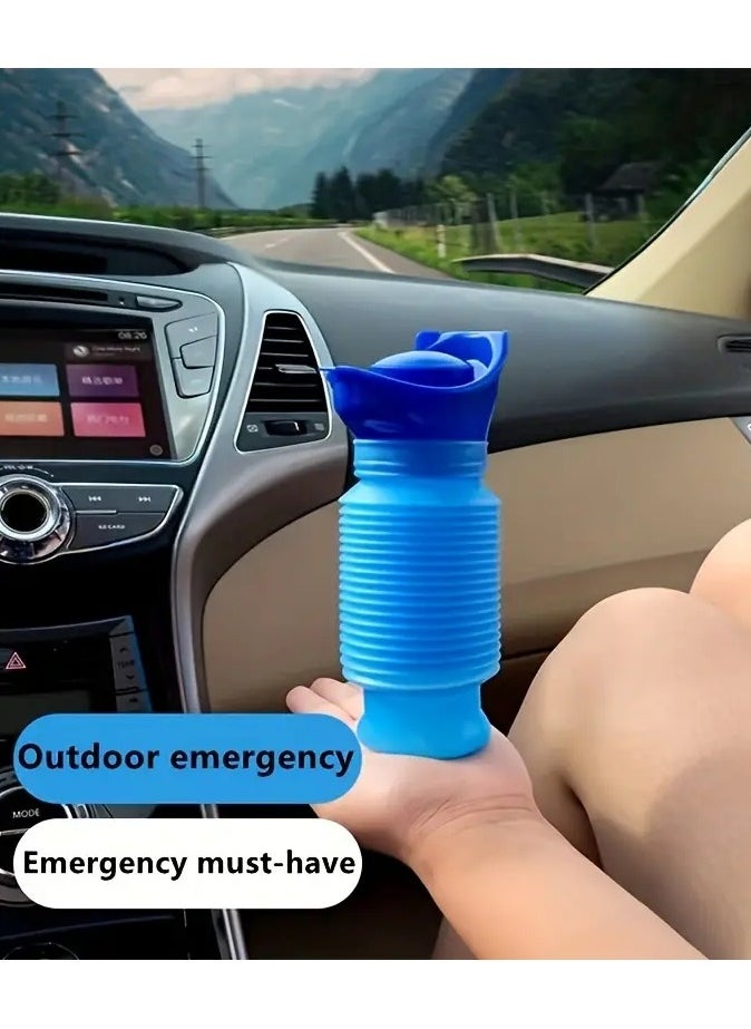Tracer - Portable Foldable Urination Device for Men, Women, Children and the Elderly - Reusable Urination Device for Camping, Long Trips and Emergency  Blue - Image 1