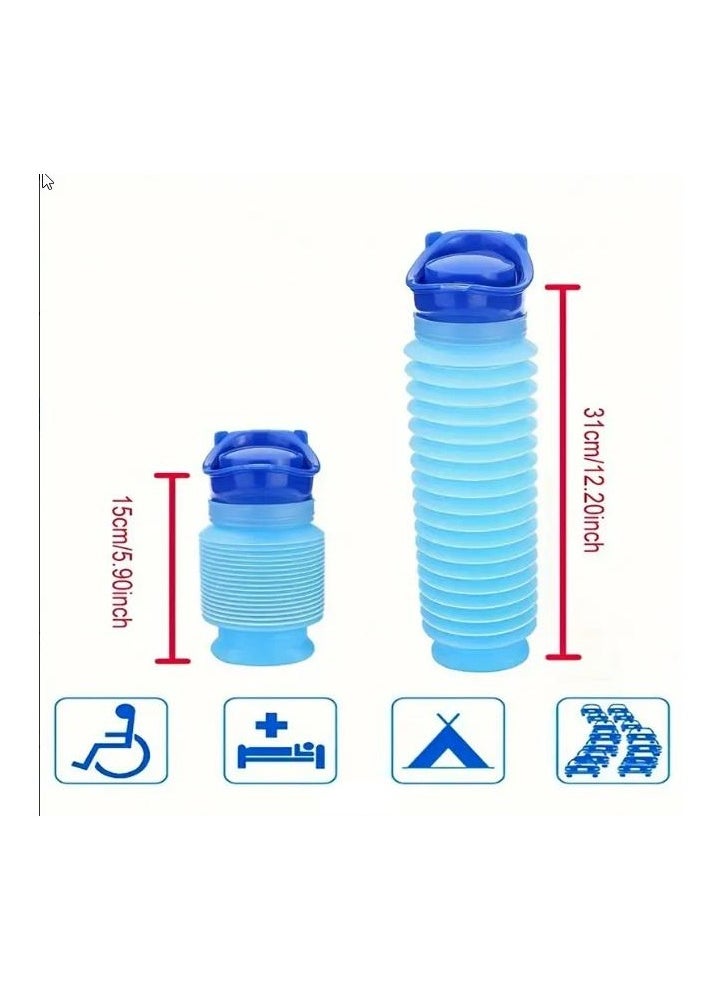 Tracer - Portable Foldable Urination Device for Men, Women, Children and the Elderly - Reusable Urination Device for Camping, Long Trips and Emergency  Blue - Image 1