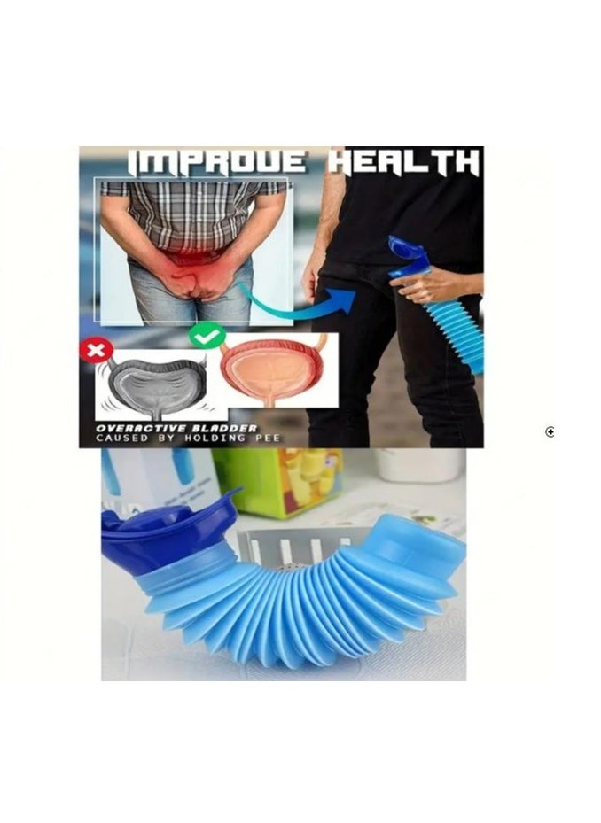 Tracer - Portable Foldable Urination Device for Men, Women, Children and the Elderly - Reusable Urination Device for Camping, Long Trips and Emergency  Blue - Image 1