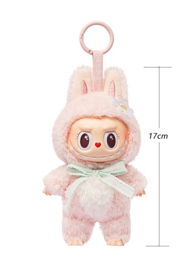 Generic - Labubu THE MOKOKO Exciting Macaron Vinyl Face Series Figures Toy Adorable Lovely Personalized Doll Pink - Image 1