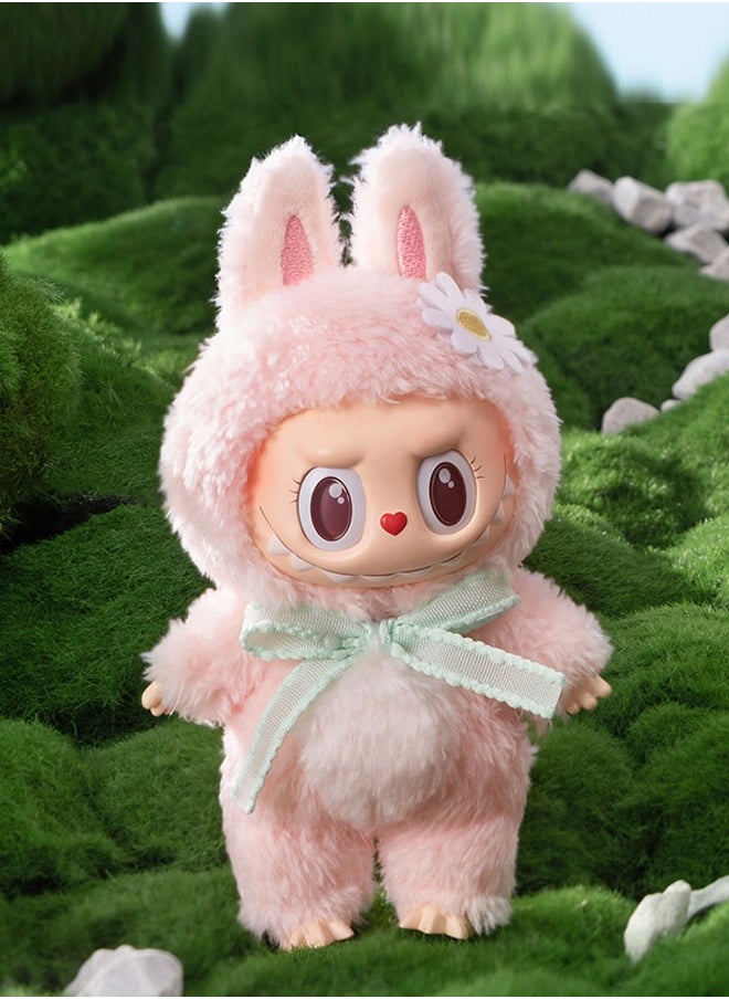 Generic - Labubu THE MOKOKO Exciting Macaron Vinyl Face Series Figures Toy Adorable Lovely Personalized Doll Pink - Image 1