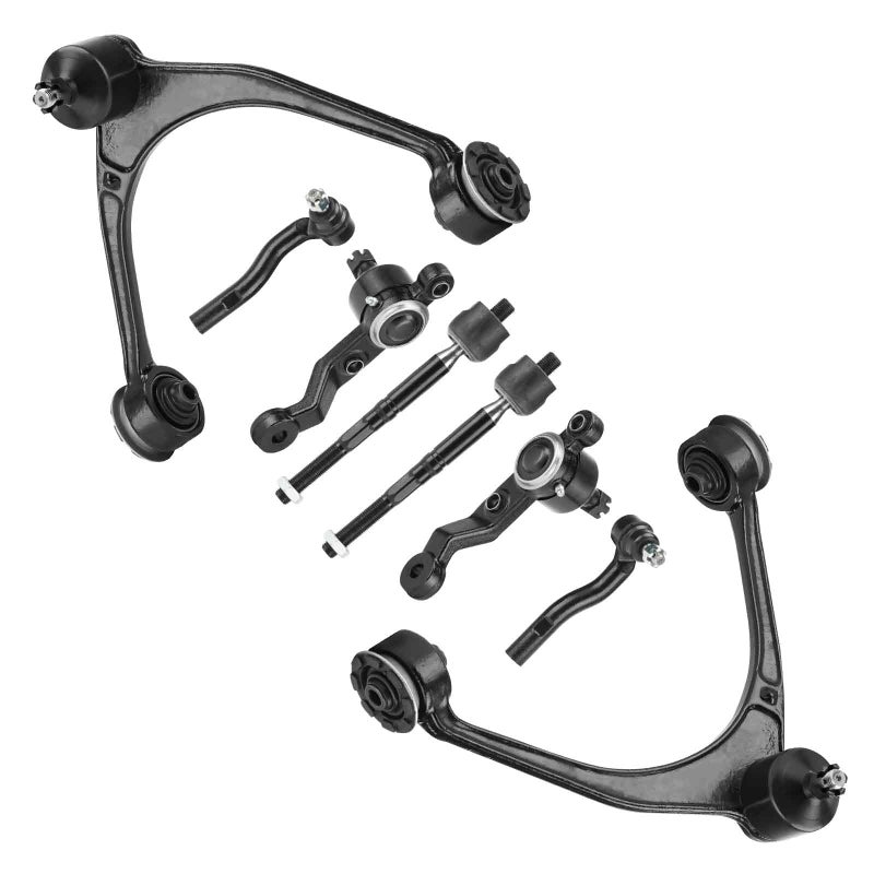 8pc Front Upper Control Arms Suspension Kit Fit for 19982005 Lexus GS300 19982000 GS400 20012005 GS430 with Lower Ball Joints Tie Rods