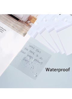 SYOSI Transparent Post-it Notes, 2 Books 100 Pieces Self-Adhesive Waterproof Reusable Memo Notes for Students Exam, Reading, Study Home Office School  - Image 5