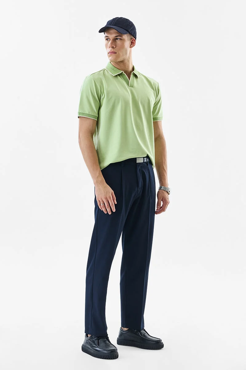 SNITCH Regular Fit Stretch Jaquard Polo T-Shirt