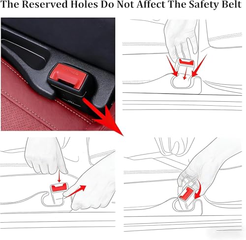 Dyale Car Seat Gap Filler 2 Pack, No Drop Seat Guard for Cars SUVs Trucks, Car Accessories Interior for Between Seat and Console, Prevent Stop Cellphone Wallet Keys Coins and Card from Dropping-Black - Image 4