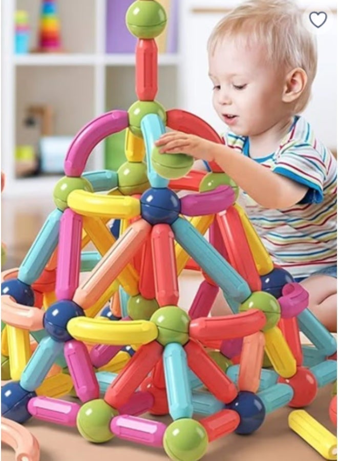 Magnetic Stick Magnetic Building Blocks for Kids: STEM Educational Learning Toys - Montessori Fun Indoor Preschool Activity Gifts for kids 3+ years - Image 1