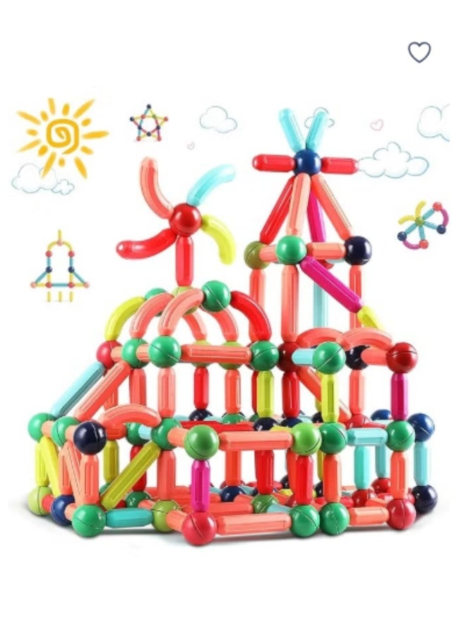 Magnetic Stick Magnetic Building Blocks for Kids: STEM Educational Learning Toys - Montessori Fun Indoor Preschool Activity Gifts for kids 3+ years - Image 2