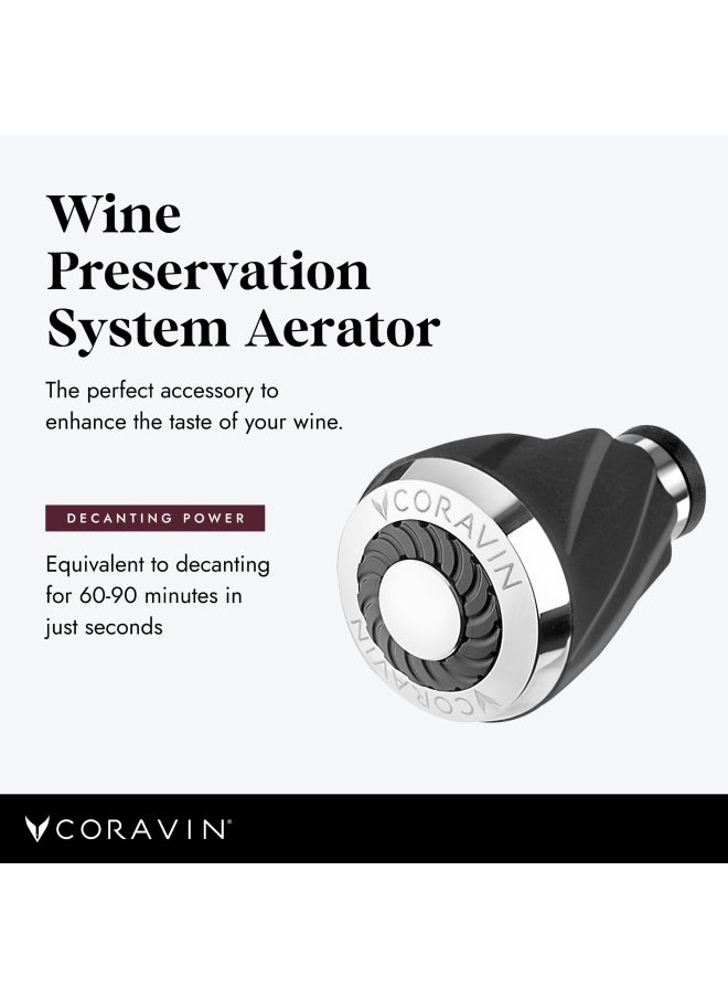 Coravin - Coravin Aerator Attachment  Accessory for Coravin Wine by the Glass System and Wine Saver  Performs 6090 Minutes Decant in Seconds - Image 1