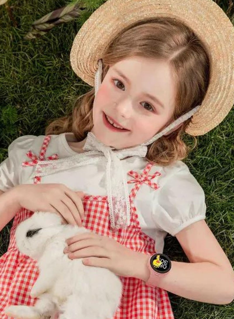 بورودو ساعة ذكية للأطفال 4G تعمل بنظام تشغيل أندرويد بشاشة تعمل باللمس مقاس 1.3 بوصة، واتساب، مكالمات فيديو، دقة شاشة 320 × 320 بكسل، سعة بطارية 700 مللي أمبير في الساعة، مقاومة للماء IP67، وقت شحن 3 ساعات، وقت عمل يومين، فتحة شريحة نانو، ميزة الاتصال SOS - وردي - Image 5