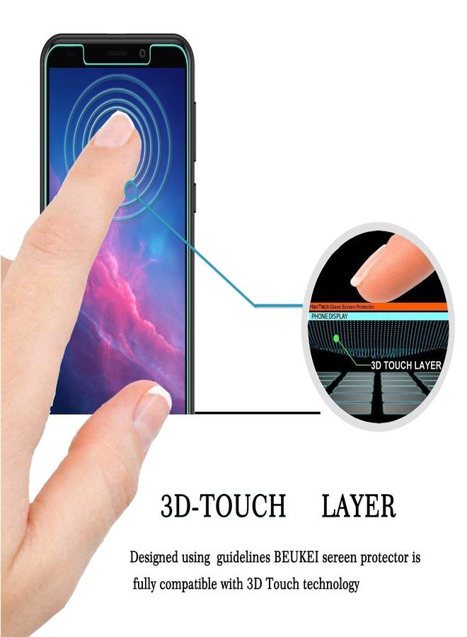 beukei (3 Pack) Compatible for Cloud Mobile Stratus C7 Screen Protector Tempered Glass,Touch Sensitive,Case Friendly, 9H Hardness - Image 2