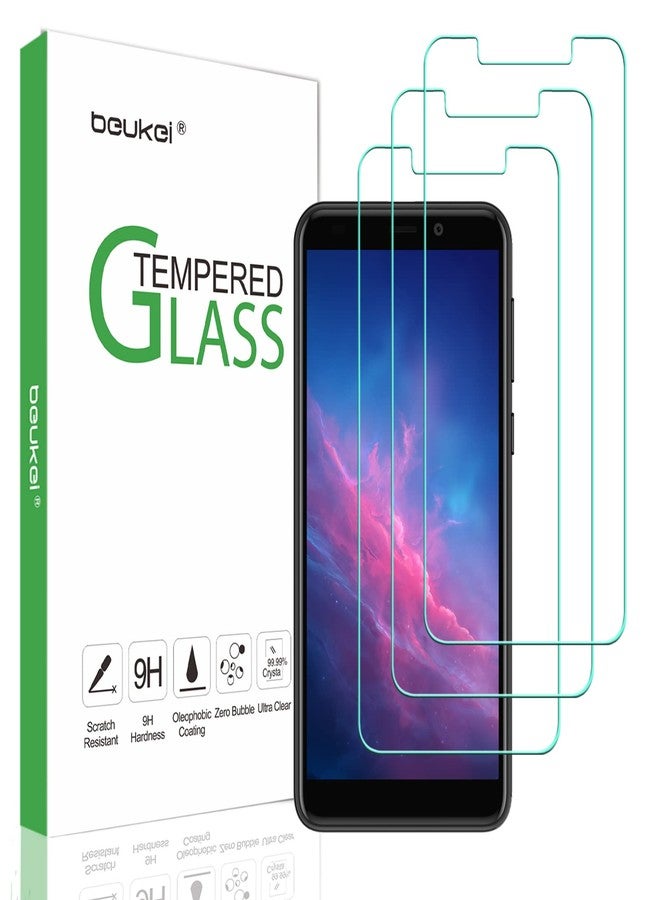 beukei (3 Pack) Compatible for Cloud Mobile Stratus C7 Screen Protector Tempered Glass,Touch Sensitive,Case Friendly, 9H Hardness - Image 1