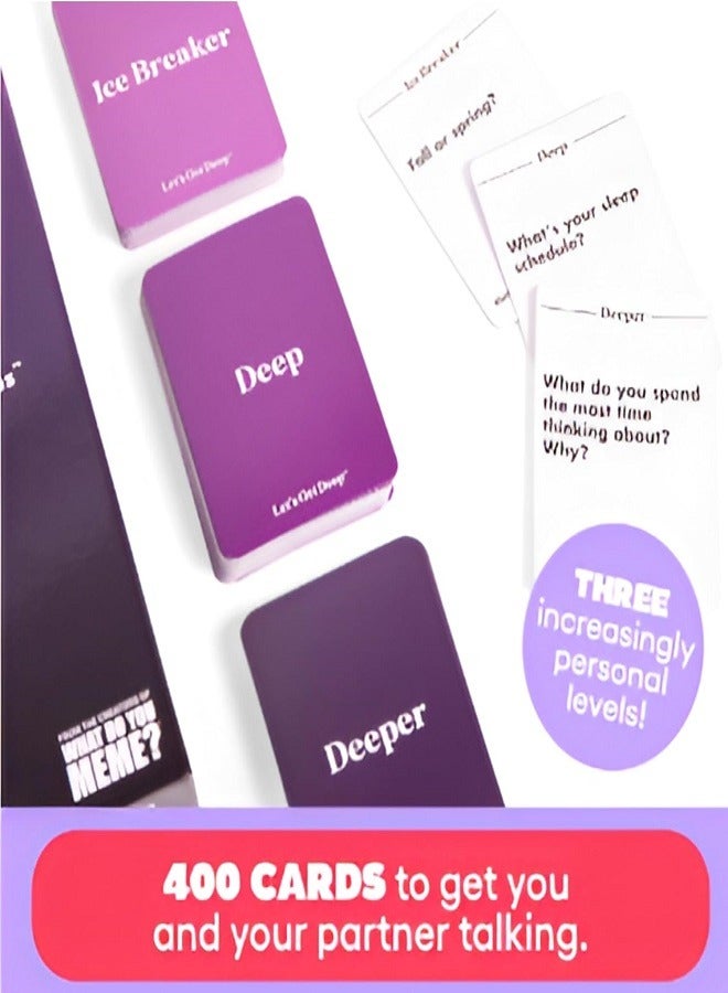 WHAT DO YOU MEME? Let's Get Deep (Question For Couple) - Card Game - Image 2