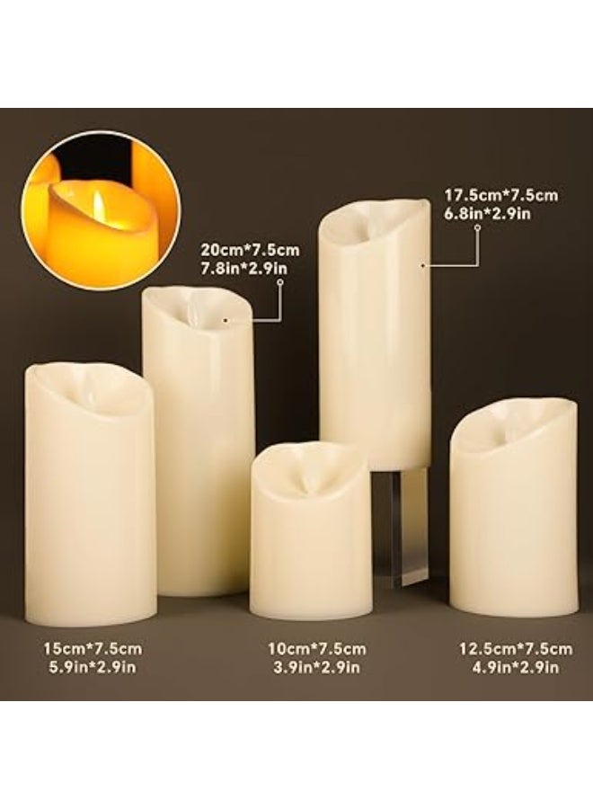 Baytion LED Flameless Candles-Baytion Battery Operated Flickering Candle Lights with Realistic Flame, Electric Decorative Candles, Used for Home Decor, Ramadan, Table Centerpieces, Weddings - Image 3