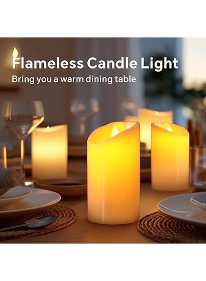 Baytion LED Flameless Candles-Baytion Battery Operated Flickering Candle Lights with Realistic Flame, Electric Decorative Candles, Used for Home Decor, Ramadan, Table Centerpieces, Weddings - Image 4