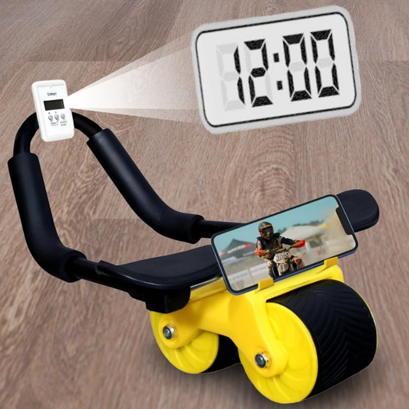 PRO365 Rebound Ab Roller | Mobile Holder | Timer | Men Abdominal Exercise Equipment | Home Gym Equipment | Abdominal Core Strength Training - Image 1