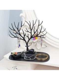 Tree Shape Jewelry Holder for Necklace Storage Plastic Jewelry Display Stand for Earrings Bracelets Necklaces Jewelry Display Tray - Black - pzsku/ZE97BC200D2DB8F20D9D5Z/45/_/1739086305/94c095b1-101e-4334-8dee-7ead7495473e