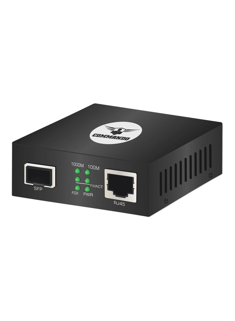 COMMANDO 1GE, SFP, 1GBASE-LR/1GBASE-SR, Media Converter (Order in pairs only - 2/4/6...) - MC-1G+1SFP - Image 1