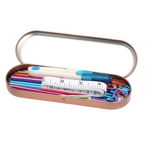 Tusmad 30-Piece Ergonomic Crochet Hook Set – Knitting Needle & Yarn Weaving Kit with Storage Case & Accessories – Crochet Hooks for Beginners, Adults & DIY Crafting Metal Storage Case Included - Image 5