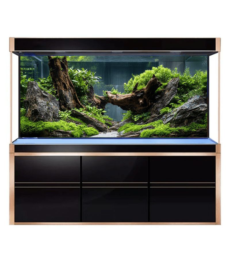 3D Aquarium Background Sticker 61x30cm Self Adhesive Fish Tank Wallpaper Ocean Plant Decoration - Image 4