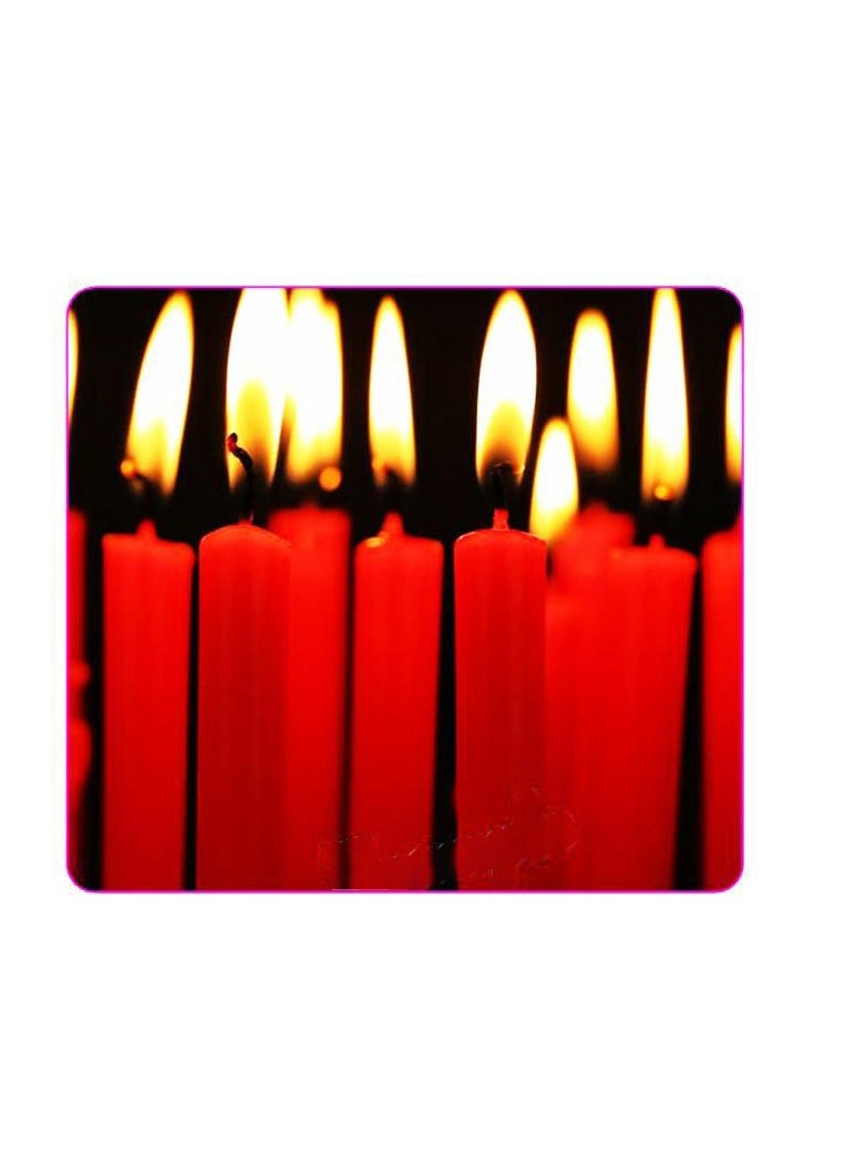 AL QADAH شمعة حمراء 2.2×24سم، مجموعة من 4 قطع  - Image 1
