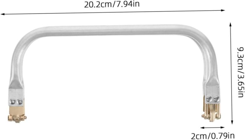 إطار حقيبة مربعة: حزمة من 2 قطعة مقاس 7.94 × 3.65 × 0.79 بوصة من الألومنيوم الفضي - إغلاق مقفل القبلة الآمن، إطار حقيبة عملي صغير متعدد الاستخدامات لمحبي المشاريع اليدوية ومشاريع الخياطة - Image 2